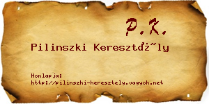 Pilinszki Keresztély névjegykártya